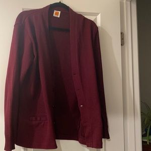 Burgundy cardigan
